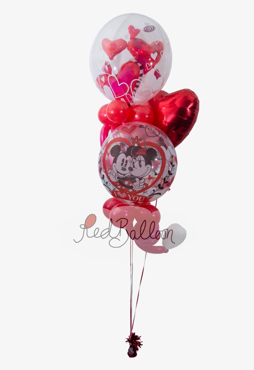 Funky Hearts Valentines Day Red Balloon Cork - Balloon, transparent png download