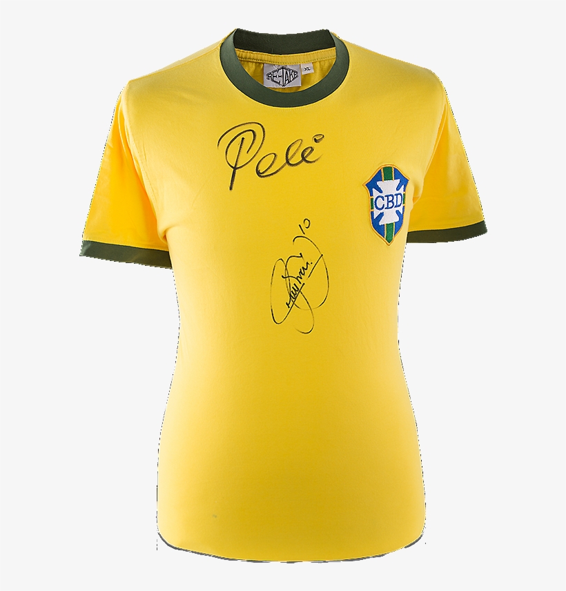 Maillot Retro Brésil Dédicacé Par <b>neymar - Jersey Chelsea 2018 2019, transparent png download