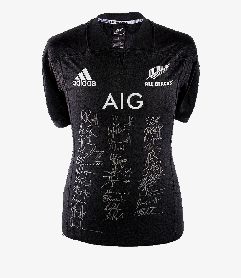 Maillot All Blacks 2017 Dédicacé Par <b>les - Adidas, transparent png download
