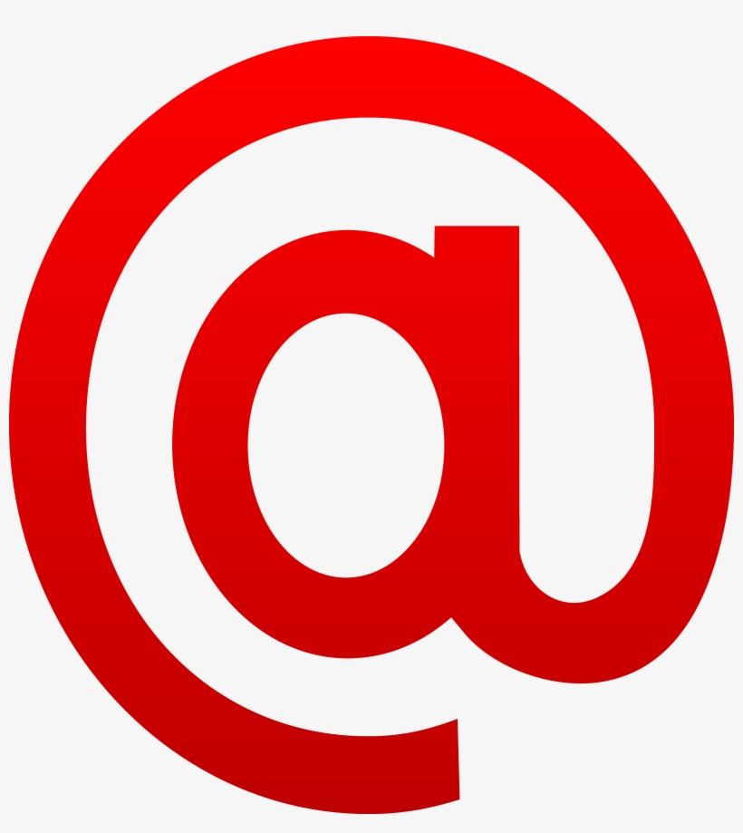 At Symbol Clip Art - Copyright Red, transparent png download