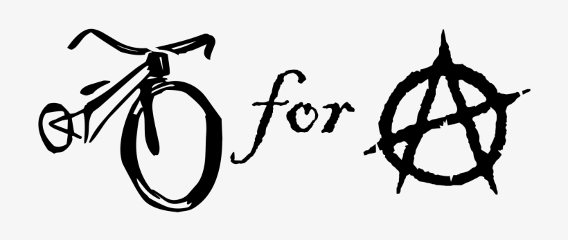 Anarchy, Bicycle Symbol - Sikk Rectangle Magnet, transparent png download
