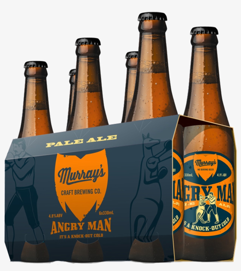 Murray's Angry Man Pale Ale 6 Pack - Whale Ale, transparent png download
