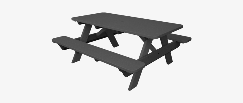 Peazz Polywood Pt172gy Park 72 Picnic Table, transparent png download