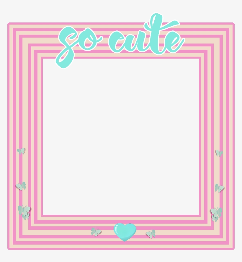 Freetoedit Cute Frame Stripes Striped Pink White Blue - Richard Anuszkiewicz, transparent png download
