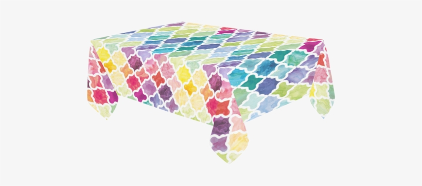 Watercolor Pattern Cotton Linen Tablecloth 60"x - Watercolor Painting, transparent png download