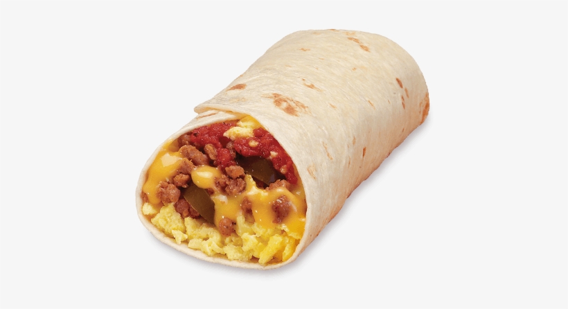 Cut Spicychorizoburrito - Taco Johns Breakfast Burrito, transparent png download