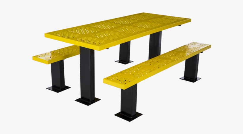 Dual Pedestal Picnic Tables - Jamestown Advanced Products, transparent png download