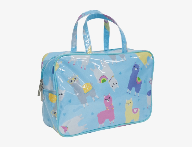 Picture Of Llamas Large Cosmetic Bag - Large Versatile Travel Cosmetic Bag, transparent png download