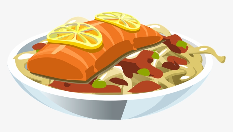 Food Salmon Lemon Fish Seafood Meal Dinner - Easy To Make One Dish Meals [book], transparent png download