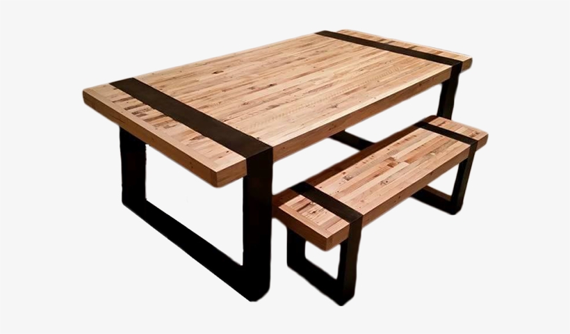 Rustic Contemporary Pallet Wood Table - Wood, transparent png download