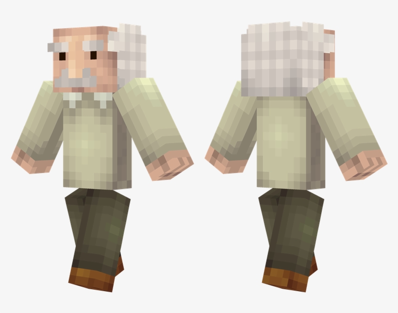 Albert Einstein - Minecraft Skins Cool Green, transparent png download