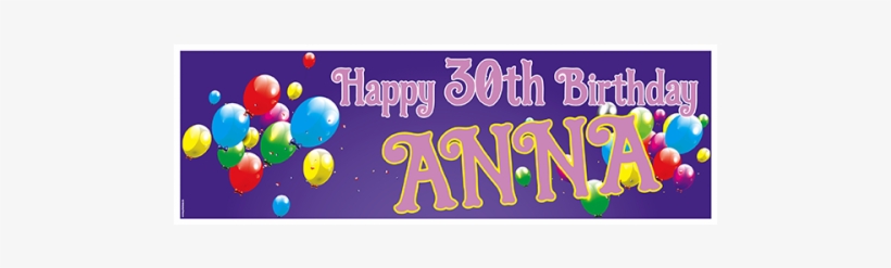 30th Birthday - 30th Birthday Banners Samples, transparent png download