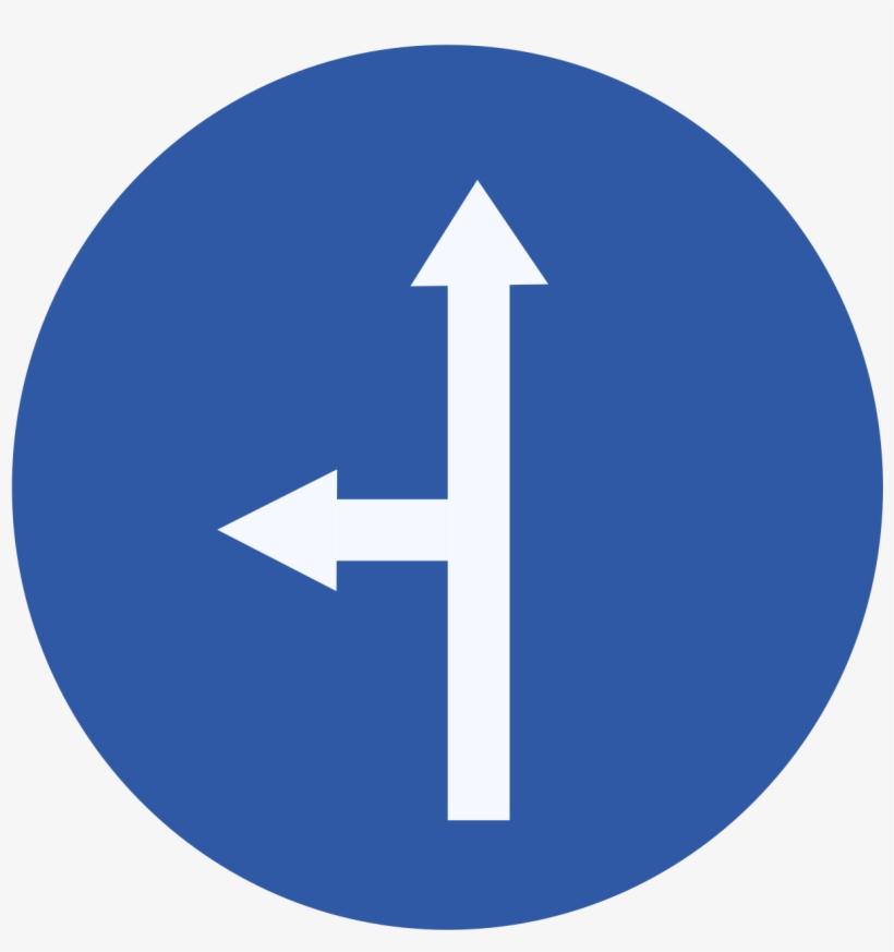 Clipart Road Straight Road - Traffic Sign, transparent png download