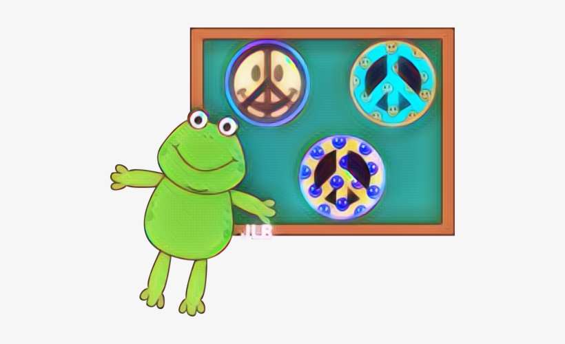 ☮frog/jlb - Frogspeaceworld - Cartoon, transparent png download