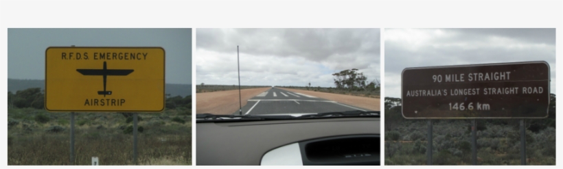 Seen A Few Times On Highway 1, A Sign Marking An Rfds - Straight Road In The World, transparent png download