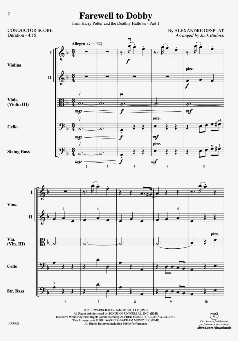 Farewell To Dobby Thumbnail - Donegal Fiddles Sheet Music, transparent png download