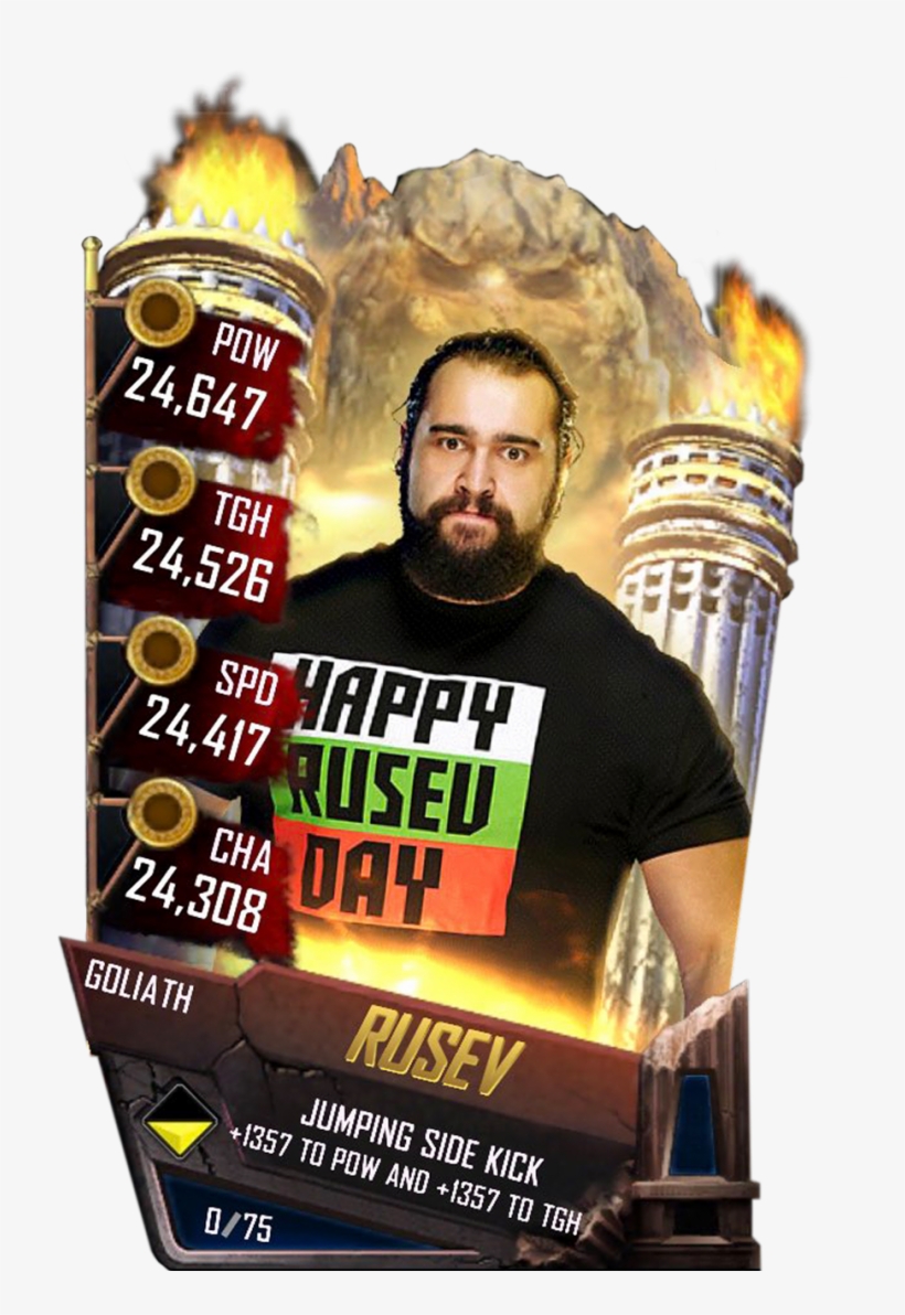 Rusev S4 20 Goliath - Wwe Supercard Goliath Cards, transparent png download