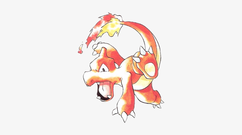 Old-charmeleon - Ken Sugimori Charmeleon, transparent png download