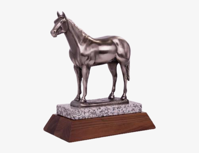 Arc 2 Metal Horse With Granite Trophy Series - Trophy, transparent png download