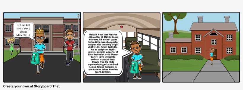 Malcolm X - Cartoon, transparent png download