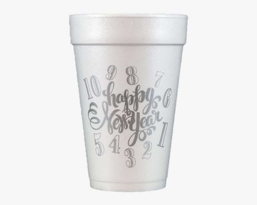 Pre-printed Styrofoam Cups Happy New Year - Cups Happy New Year, transparent png download
