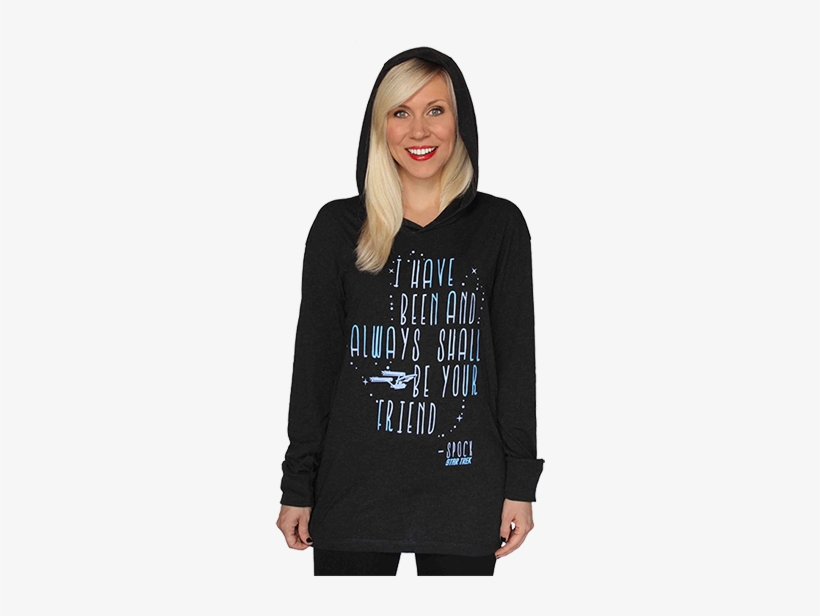Next Up Is The Spock Quote Lounge Hoodie, Which Pays - Ropa De Mujer Geek, transparent png download