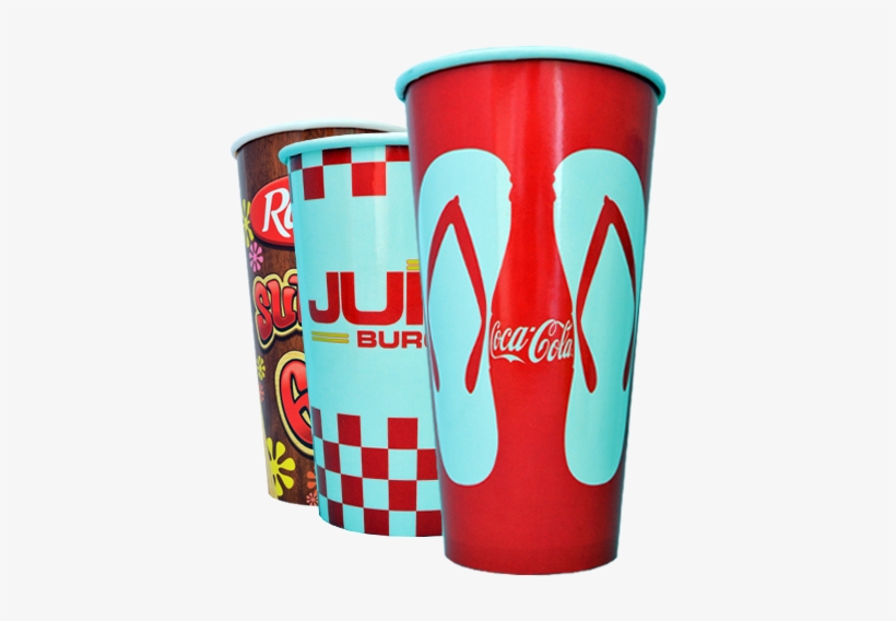 Custom Printed Cold Paper Cups - Printing Paper Cup Png, transparent png download