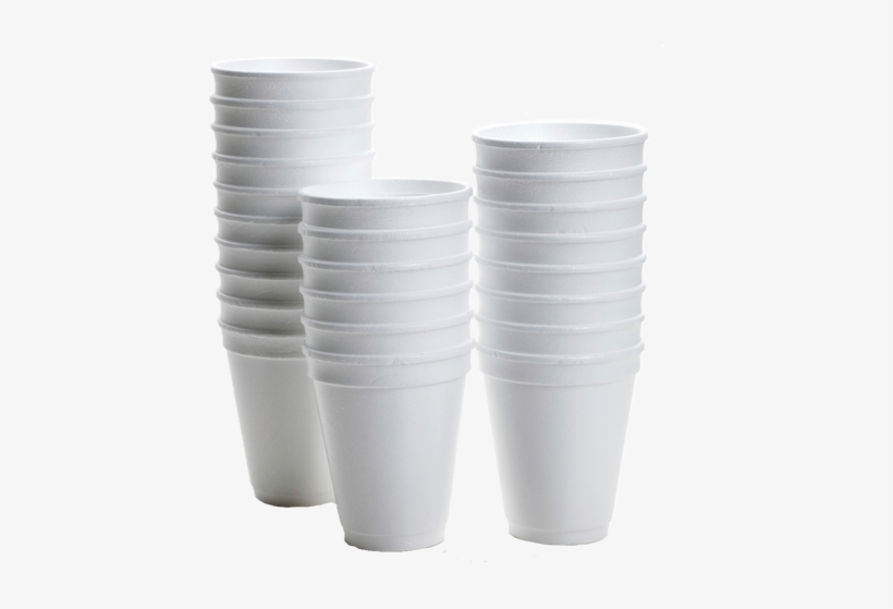 White Polystyrene Cups All Sizes Catering - Polystyrene Cups, transparent png download