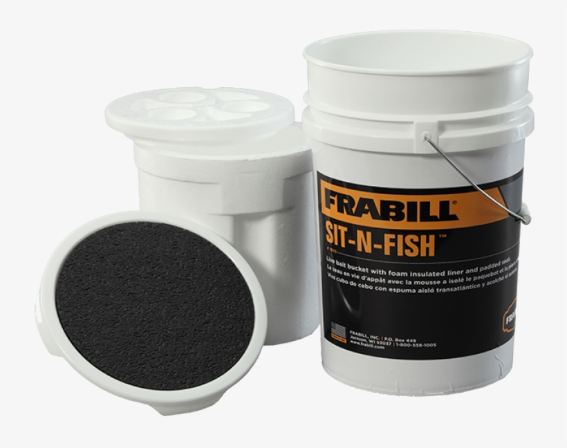 Sit N Fish Insulated Bucket - Frabill Sit N Fish Bucket, transparent png download