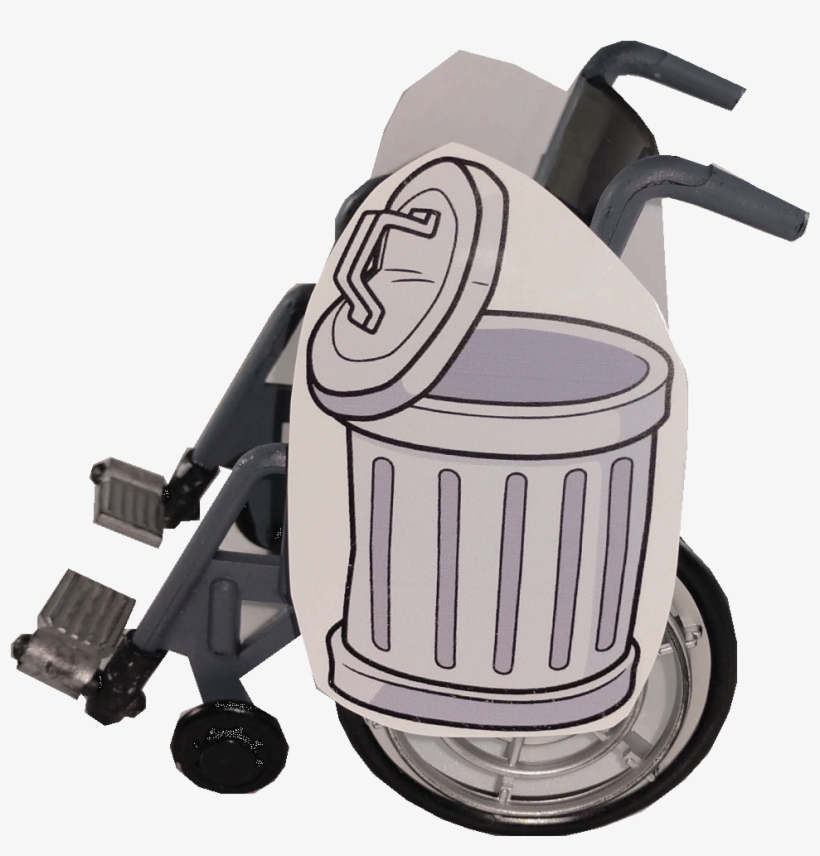 Trash Can Oscar Lookalike Wheelchair Costume Child's - Waste Container, transparent png download