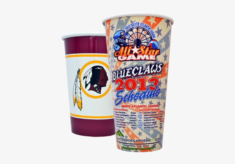 Custom Printed White Plastic Cups - New! Washington Redskins Lunch Napkins (16 Ct), transparent png download
