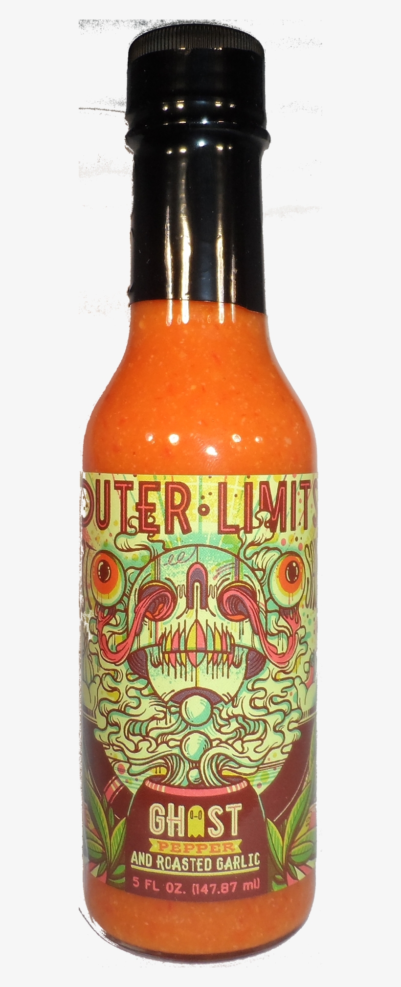 Our New Spiciest Flavor A Blend Of Fresh Ghost Peppers - Glass Bottle, transparent png download