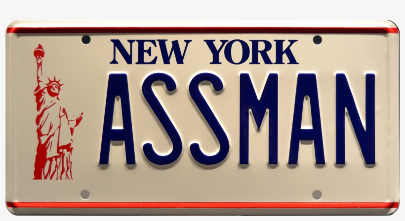 Assman Prop Plate Movie Memorabilia From Seinfeld Starring - Ass Man License Plates, transparent png download