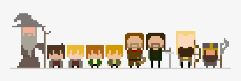 Banner Library Download Lord Of The Rings Shall Free - Lord Of The Rings Pixel Art, transparent png download