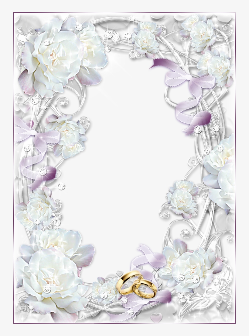 Delicate Transparent Wedding Photo Frame - Transparent Wedding Photo Frame Png, transparent png download