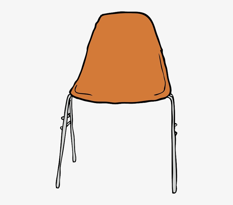 Frame, Chair, Modern, Light, Metal, Furniture, Front - Chair Clip Art, transparent png download