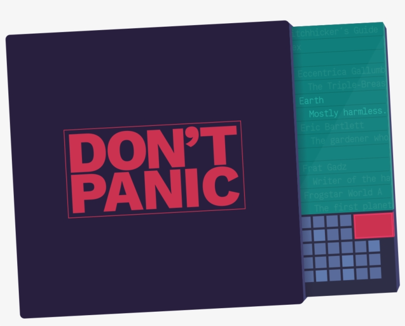 Hitchhiker's Guide To The Galaxy Guide Book, transparent png download