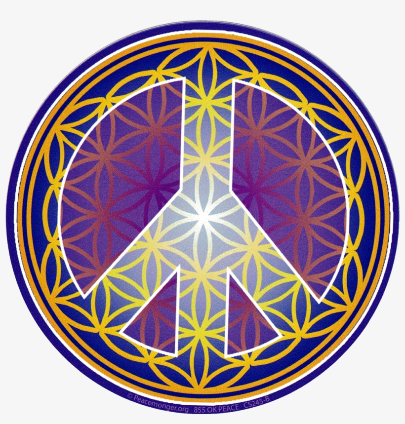 Flower Of Life Peace Symbol - Peace Flower Of Life, transparent png download