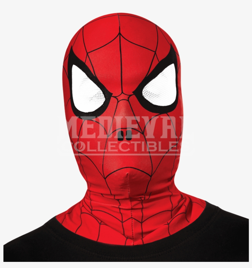 Kids Spider-man Fabric Overhead Mask - Rubies Marvel Ultimate Spider-man Overhead Fabric Mask,, transparent png download
