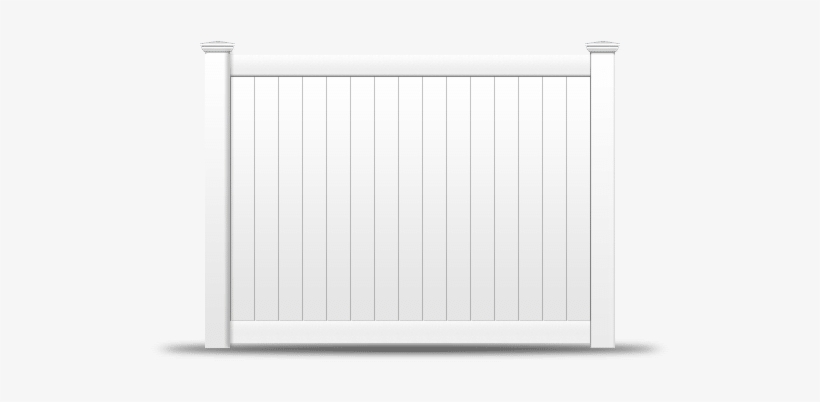Solid Tongue And Groove - Lattice Top Small Pvc Fence, transparent png download