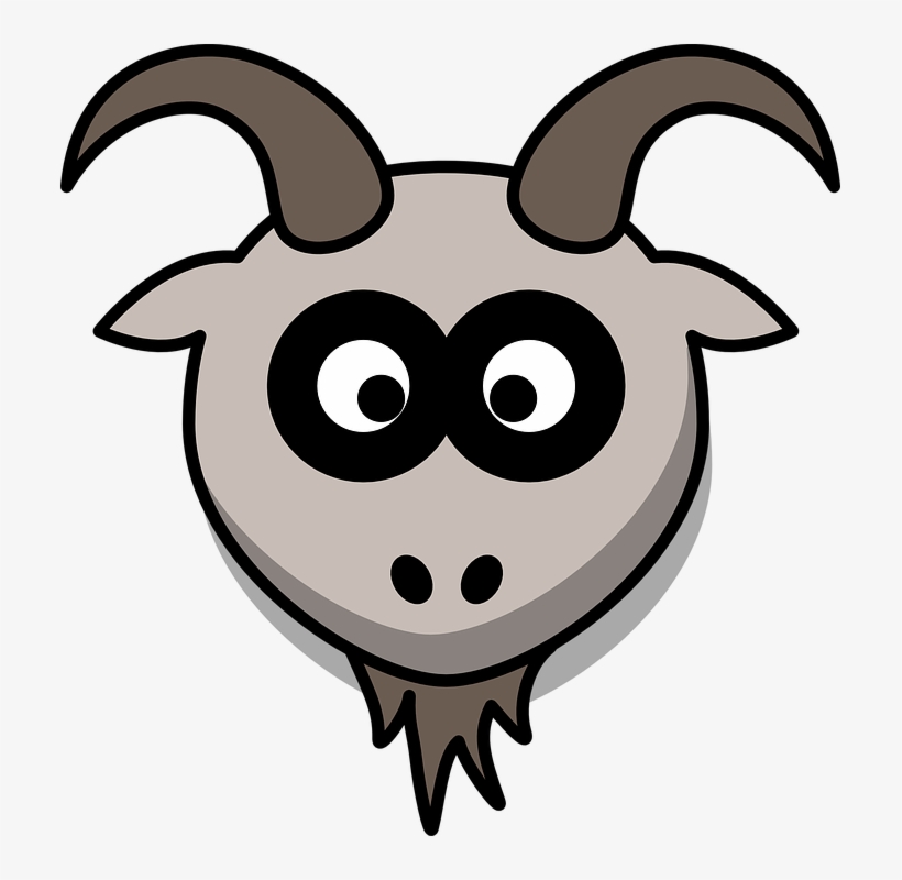 Goat Face Clip Art, transparent png download