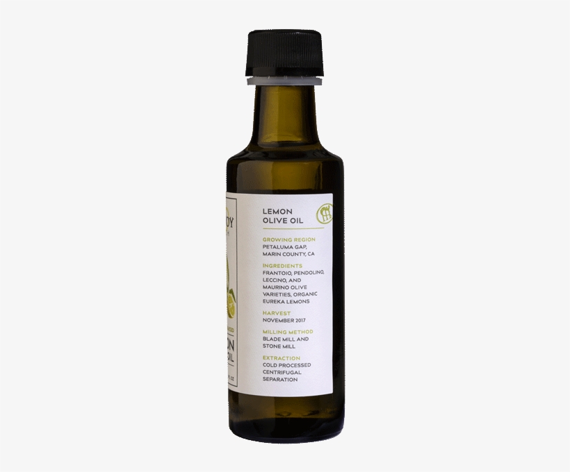 Lemon Olive Oil - Glass Bottle, transparent png download