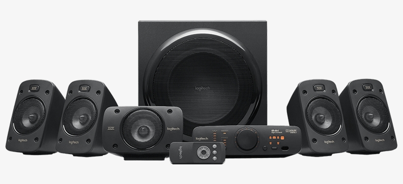 1 Surround Sound Speaker System - Logitech 5.1 Speakers Z906, transparent png download