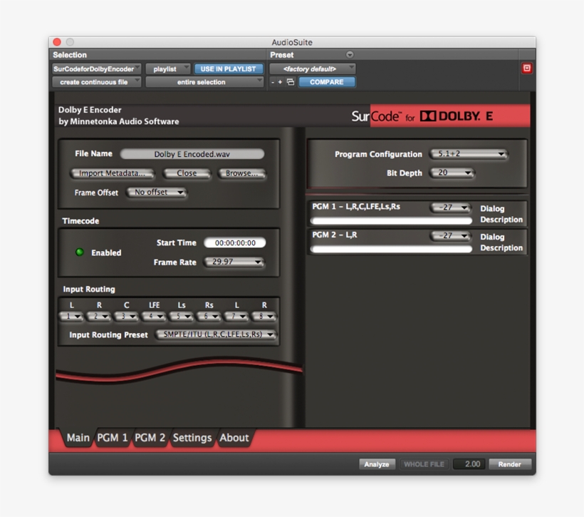 Minnetonka Surcode For Dolby E Encoder (surcode Dolby, transparent png download