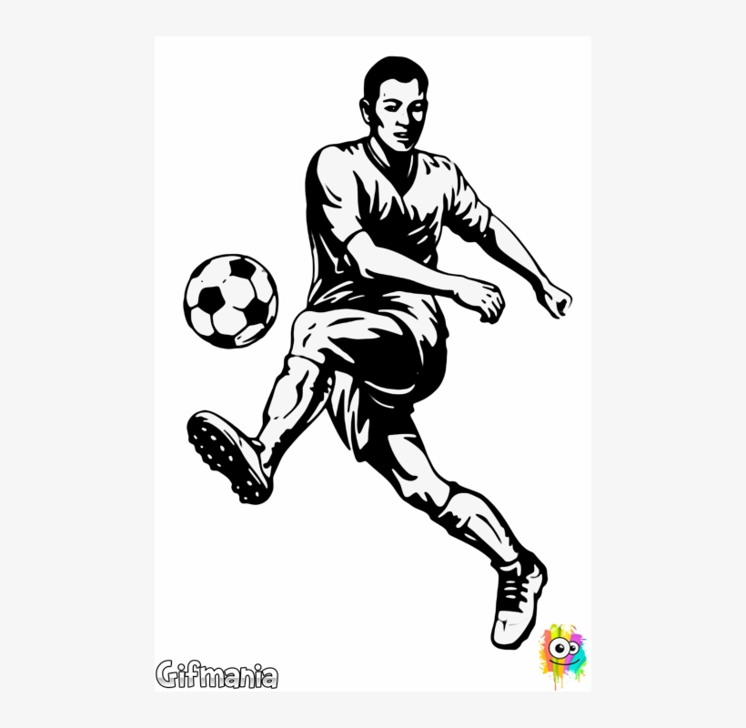 Soccer Player - Jugador De Futbol Dibujo, transparent png download