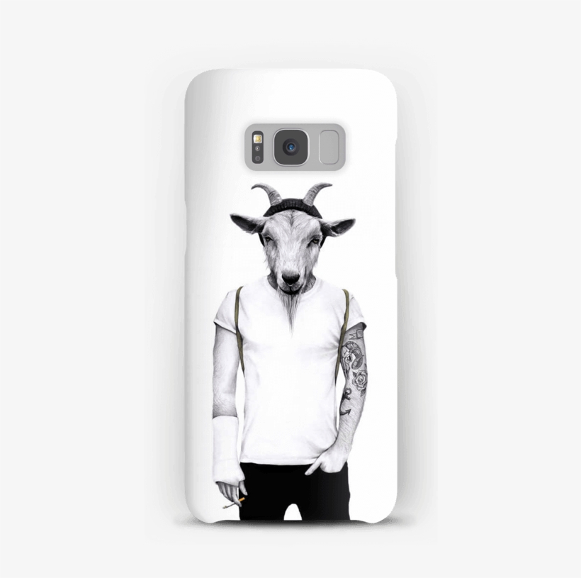 Hipster Goat Case Galaxy S8 - Hipster Goat, transparent png download