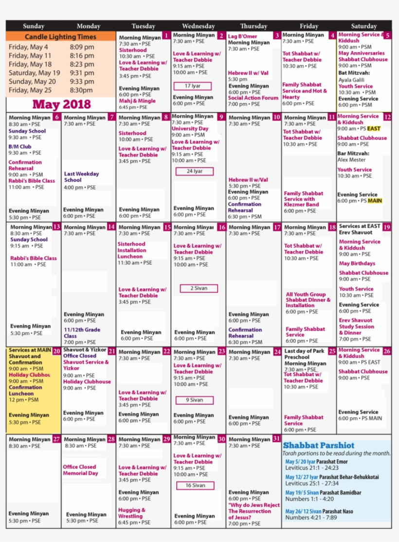 Sunday Monday 1 Candle Lighting Times Friday, May 4 - Ink, transparent png download