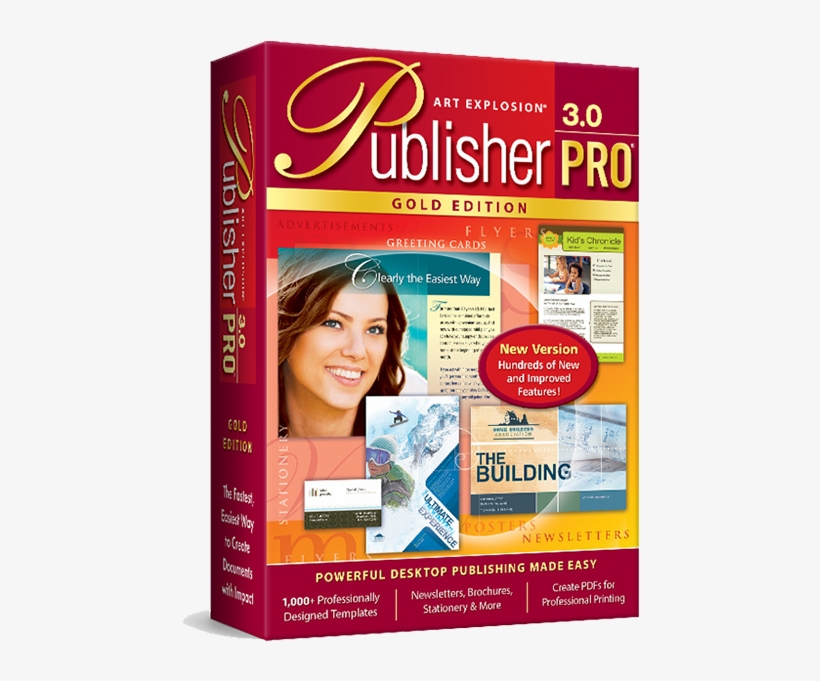 Art Explosion Publisher Pro Gold - Avanquest Art Explosion Publisher Pro Gold 3.0 - Desktop, transparent png download