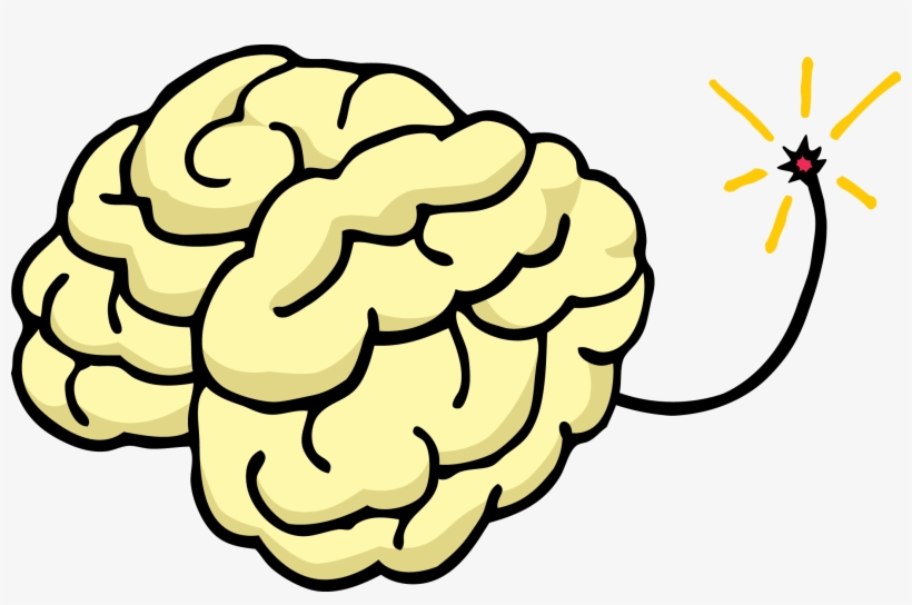 Explosion Clipart Mind Explosion - Brain Bomb, transparent png download