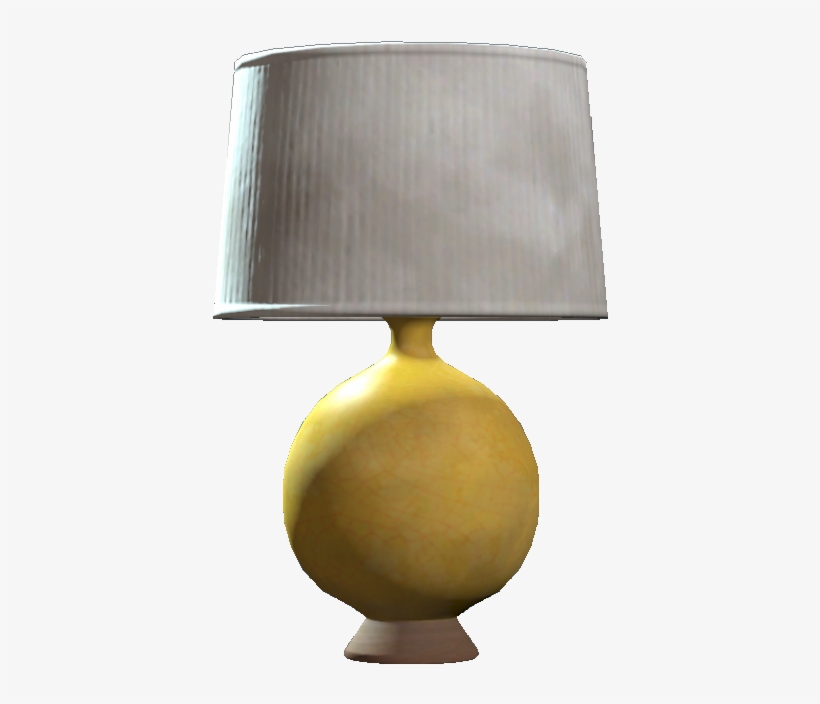 Yellow Table Lamp - Yellow Table Lamp Png, transparent png download